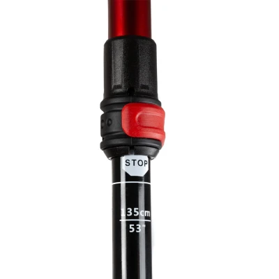 Kije Trekkingowe składane BTP-03 CARBON Red